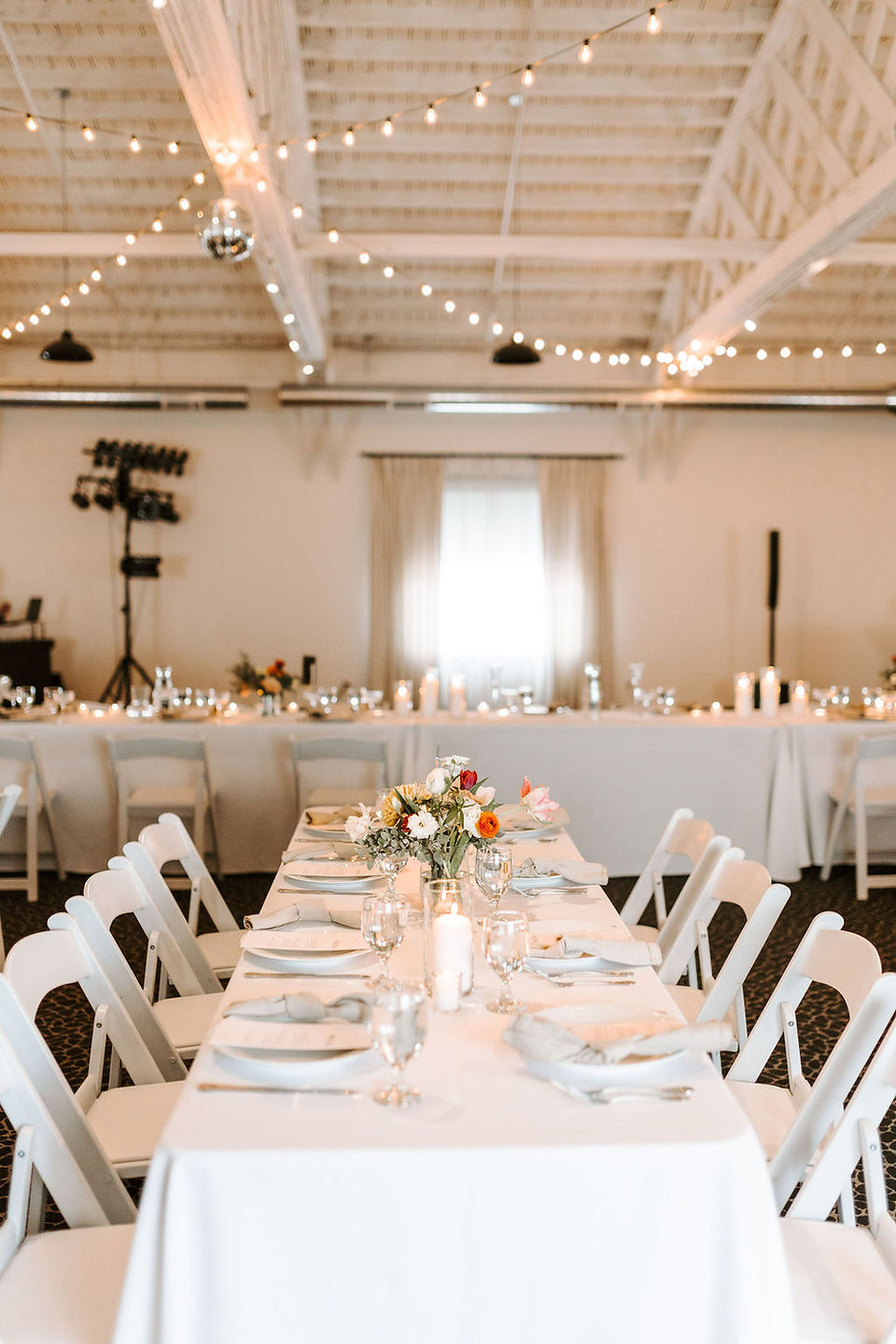 Elegant spring wedding reception at The Talcott on Lake Walloon.