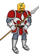 Pikeman unit in Veggies Farm NFT Game