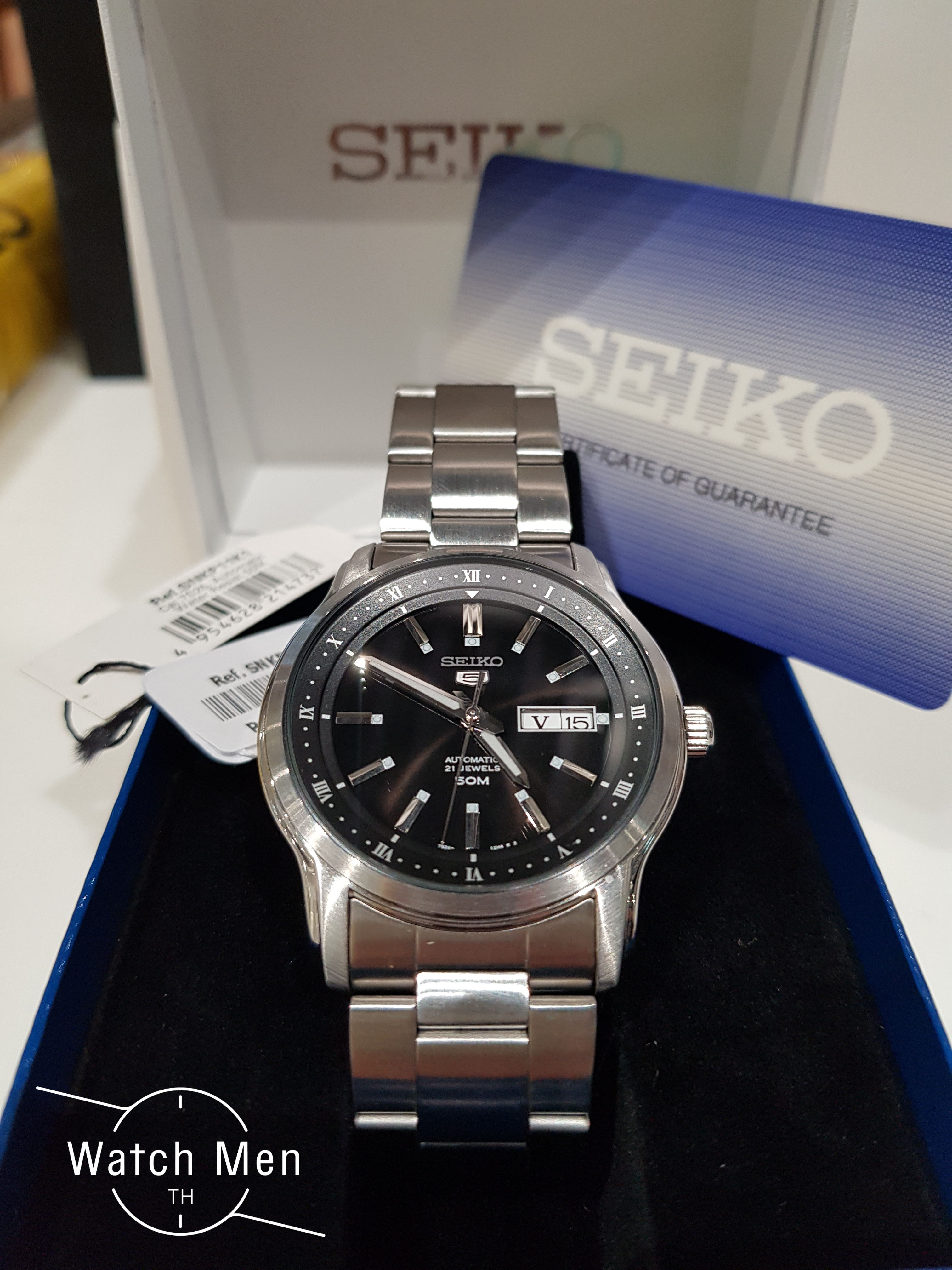 SEIKO 5 รุ่น SNKP11K นาฬิกา Seiko 12/24HR