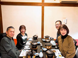 福岡から小郡へドライブし、さとう別荘で鴨フルコースを楽しむチームうなぎの集合写真