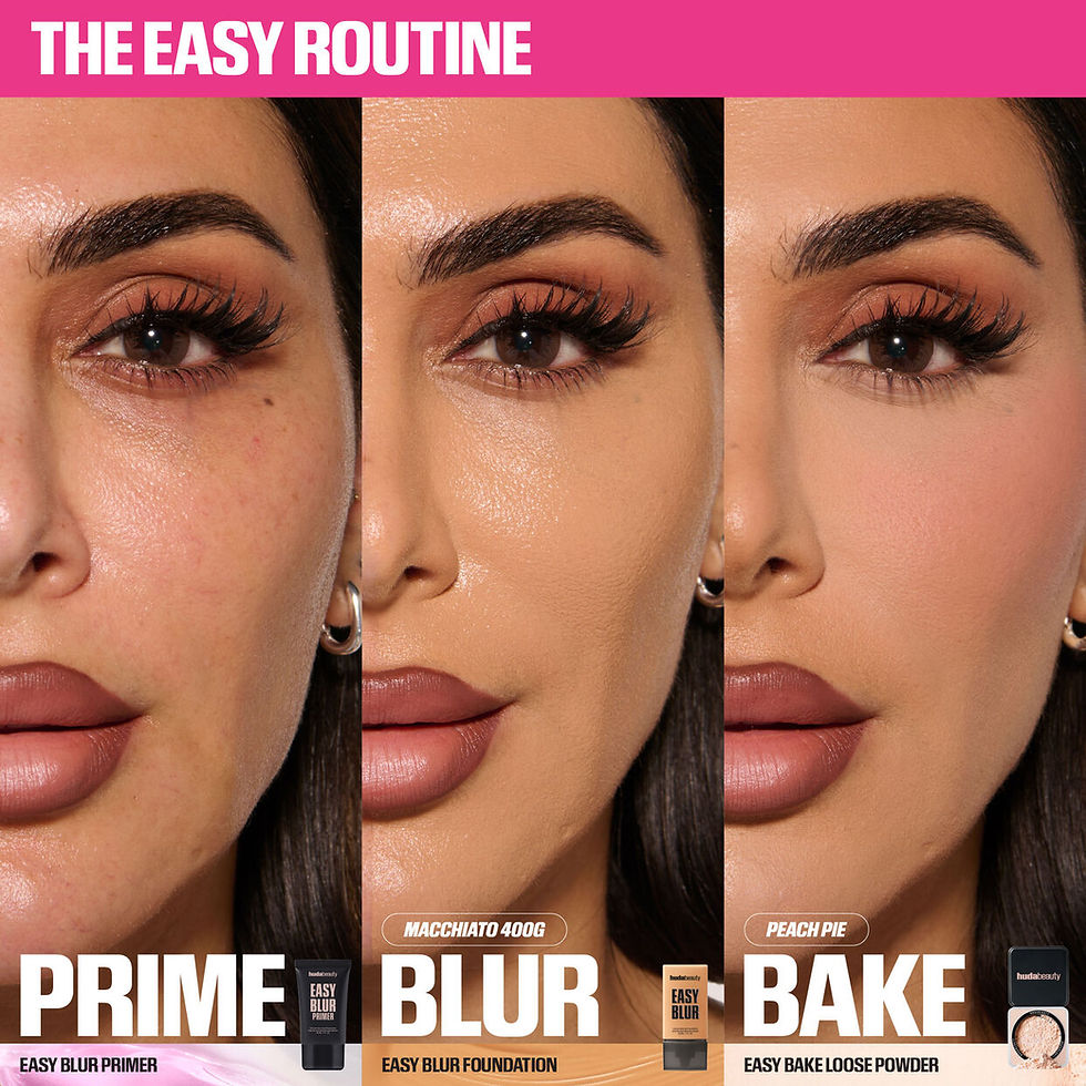 Thumbnail: Huda beauty Easy Bake Duo Loose Powder cherry peach 