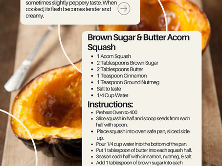 Acorn Squash with Brown Sugar & Butter