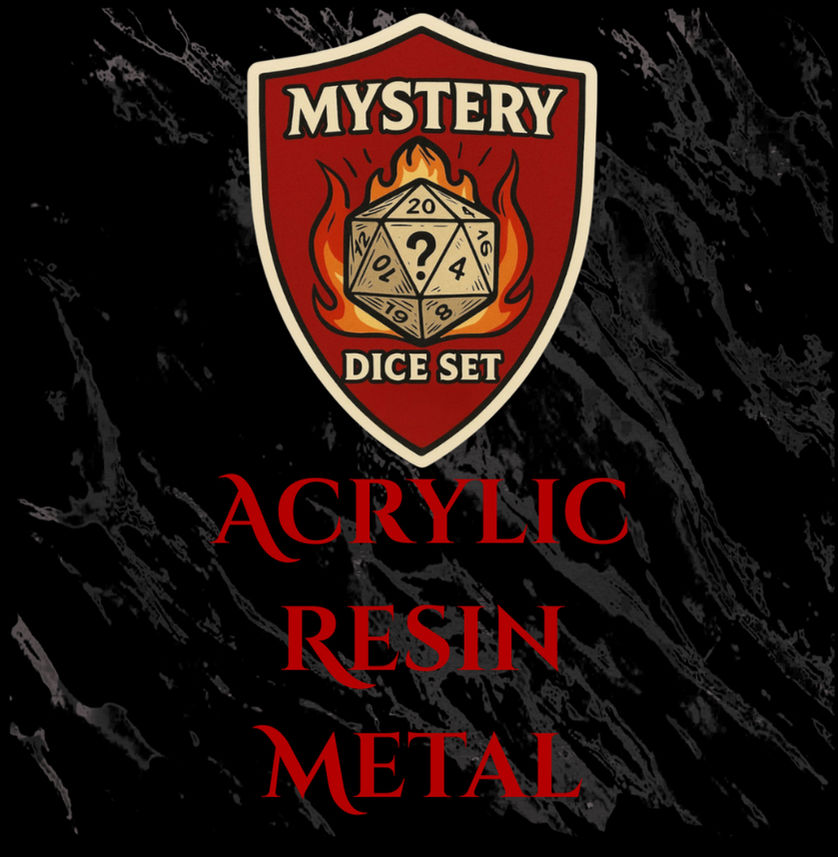 Banner describing our selection of mystery dice sets