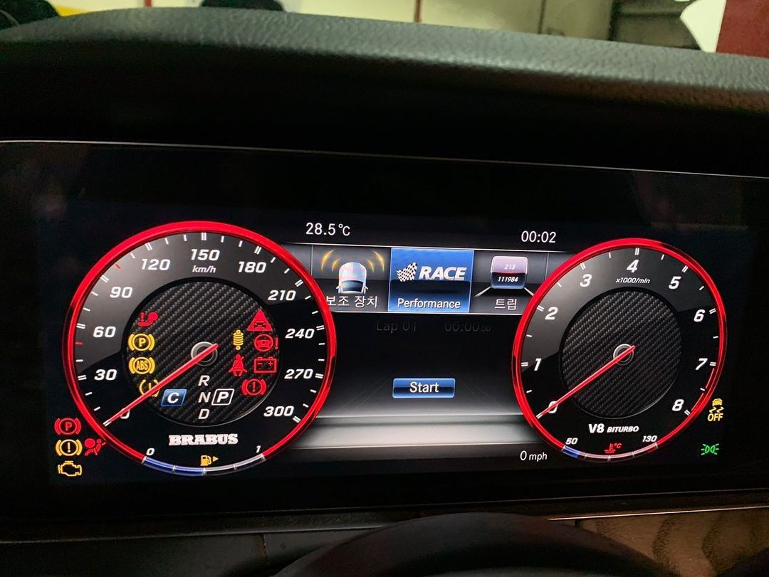 BARABUS MERCEDES INSTRUMENT CLUSTER DISPLAY RETROFIT