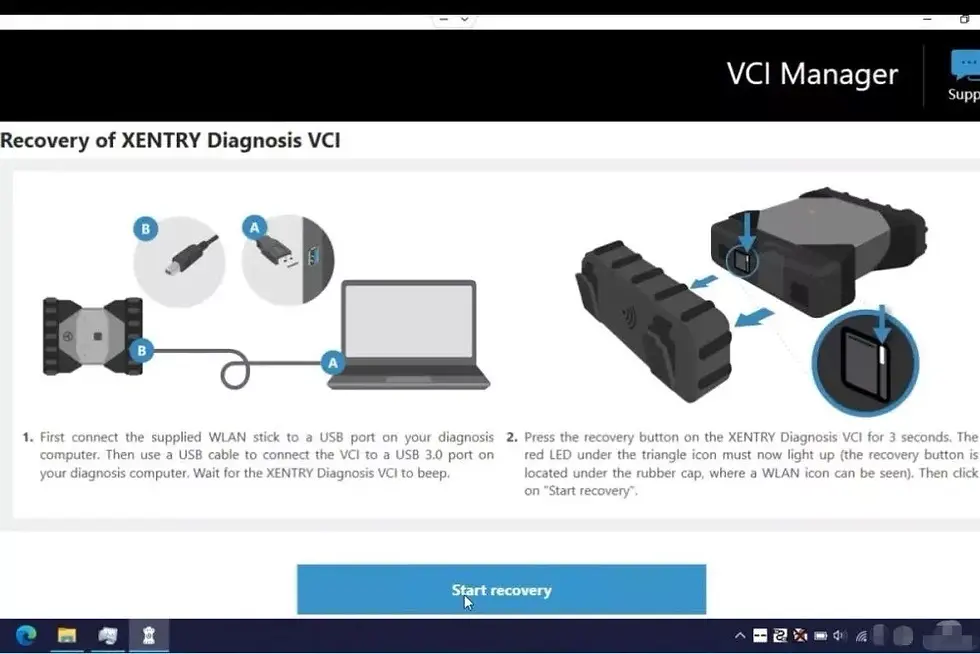 Миниатюра: Mercedes-Benz Xentry Диагностика C6 VCI Мультиплексор + CF54 Panasonic