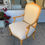 Thumbnail: Faux Bois French Style Large Fauteuil Chair