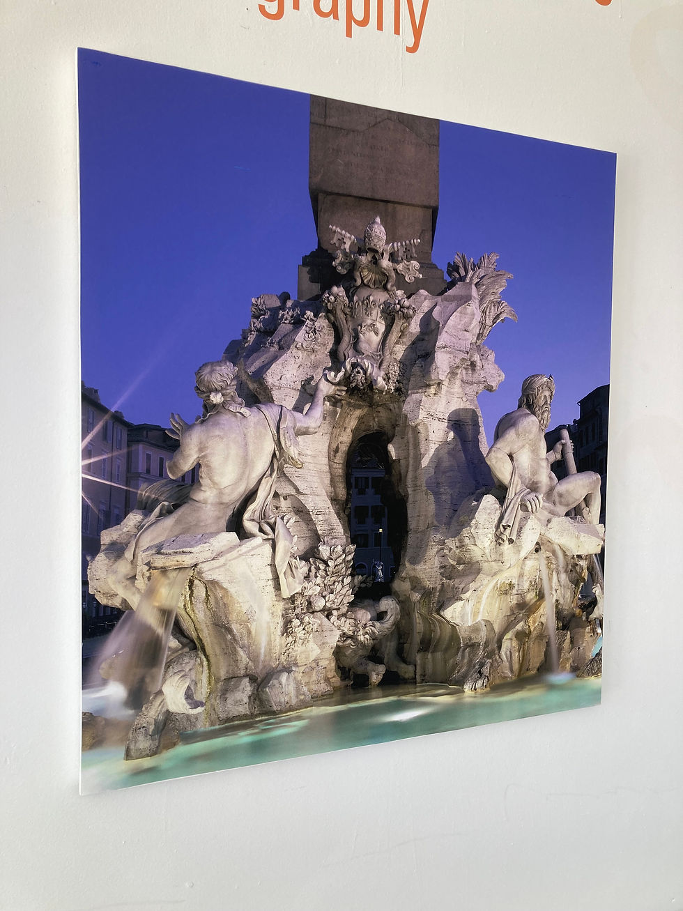 Thumbnail: William Gray Harris Photograph on Canvas “Four Rivers Fountain”