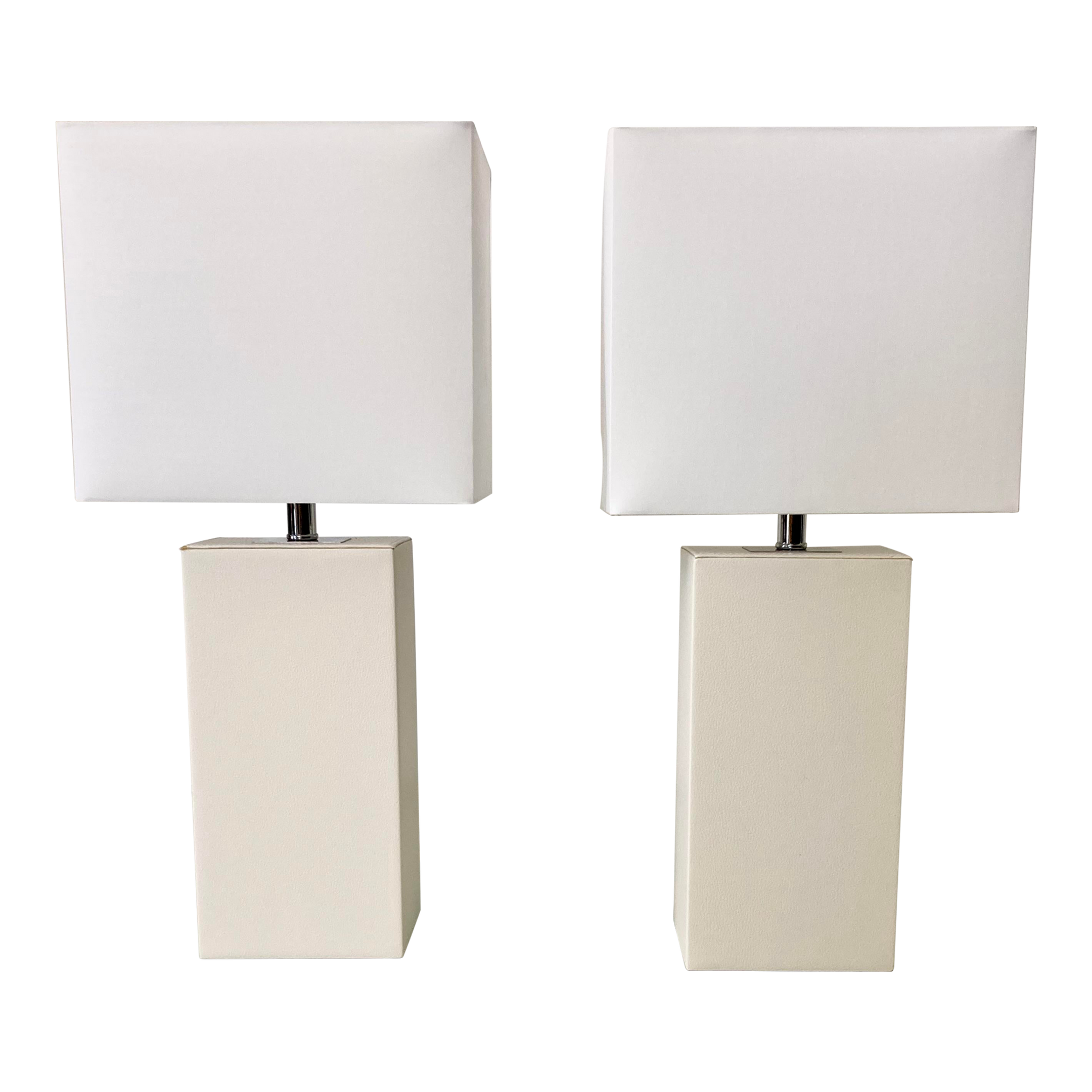 Todd Hase White Dragon Table Lamps - a Pair