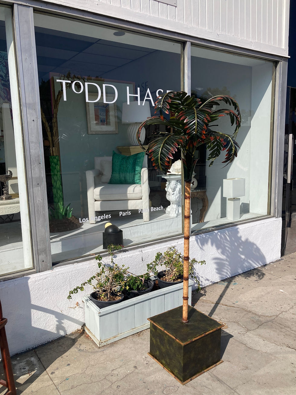 Thumbnail: Jansen French Tole Life Size Palm Tree