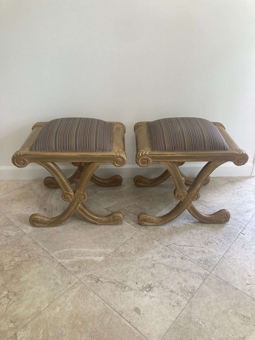 Thumbnail: French Regency Ottomans- a Pair