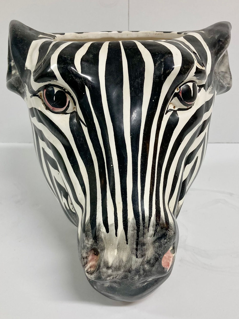 Thumbnail: Boho Chic Zebra Ceramic Cachepot