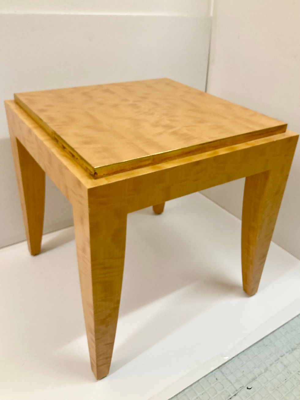 Thumbnail: Todd Hase Gene I Cocktail Table in Anigre Marquetry and Gold Leaf
