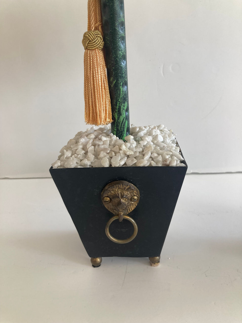 Thumbnail: Tole Palm Trees in Jardiniers- aPair