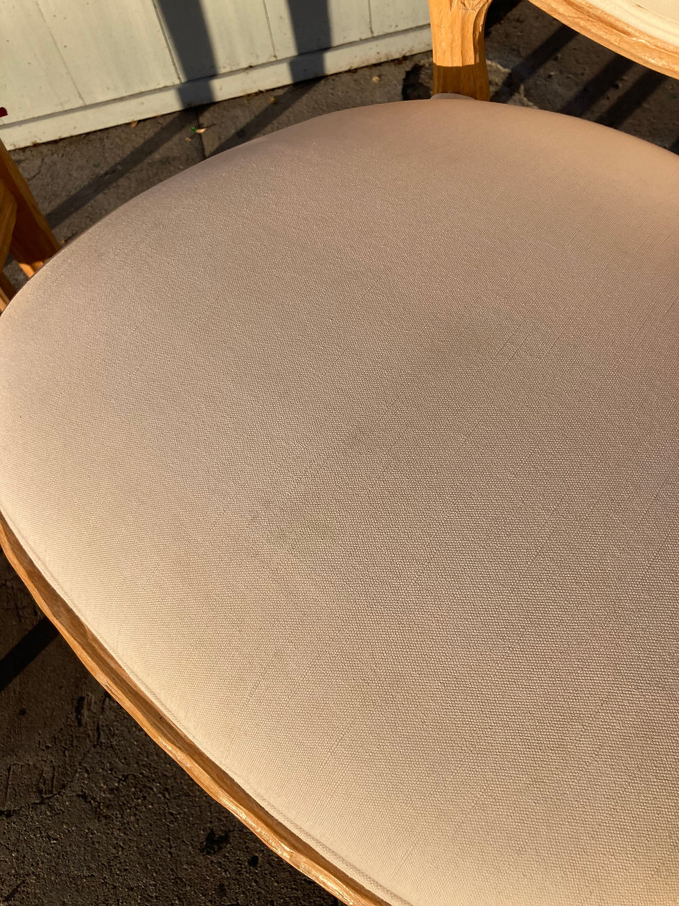 Thumbnail: Faux Bois French Style Fauteuils Arm Dining Chair- a Pair -B