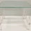 Thumbnail: Lucite Modern Cocktail Table With Glass Inset Top