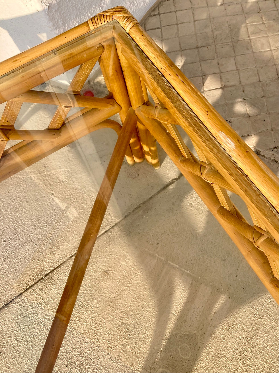 Thumbnail: Natural Rattan Ficks Reed Square Coffee Table