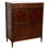 Thumbnail: French Louis XVI Style Mahogany Brass Mounted Marble Top 2-Door Cabinet