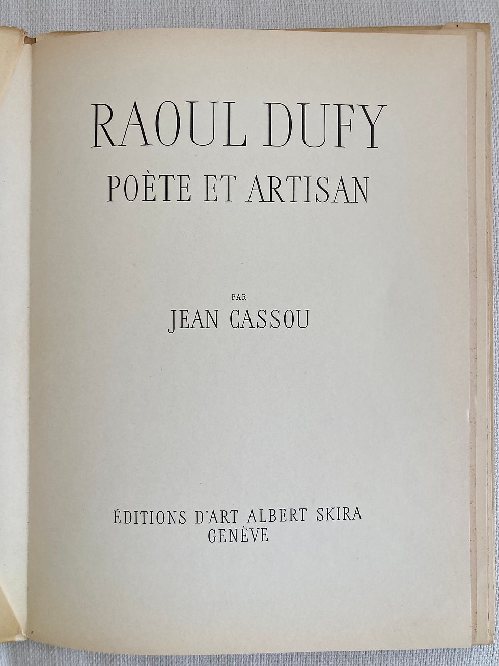 Thumbnail: Raoul Dufy Original Lithograph Book - 9 Lithograph