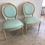 Thumbnail: French Louis XVI Side Chairs Medallion Back - a Pair