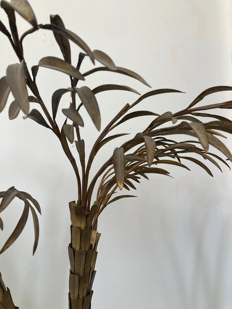 Thumbnail: Pair of Jansen Gilt Bronze Life Size Palm Trees