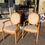 Thumbnail: Faux Bois Fauteuils Arm Chairs - a Pair-A