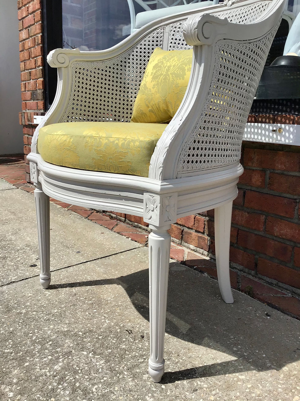 Thumbnail: Classic French Louis XVI Barrel Chair