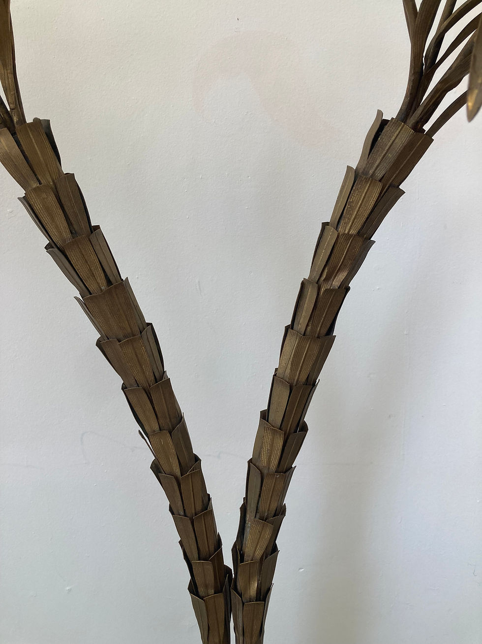 Thumbnail: Pair of Jansen Gilt Bronze Life Size Palm Trees