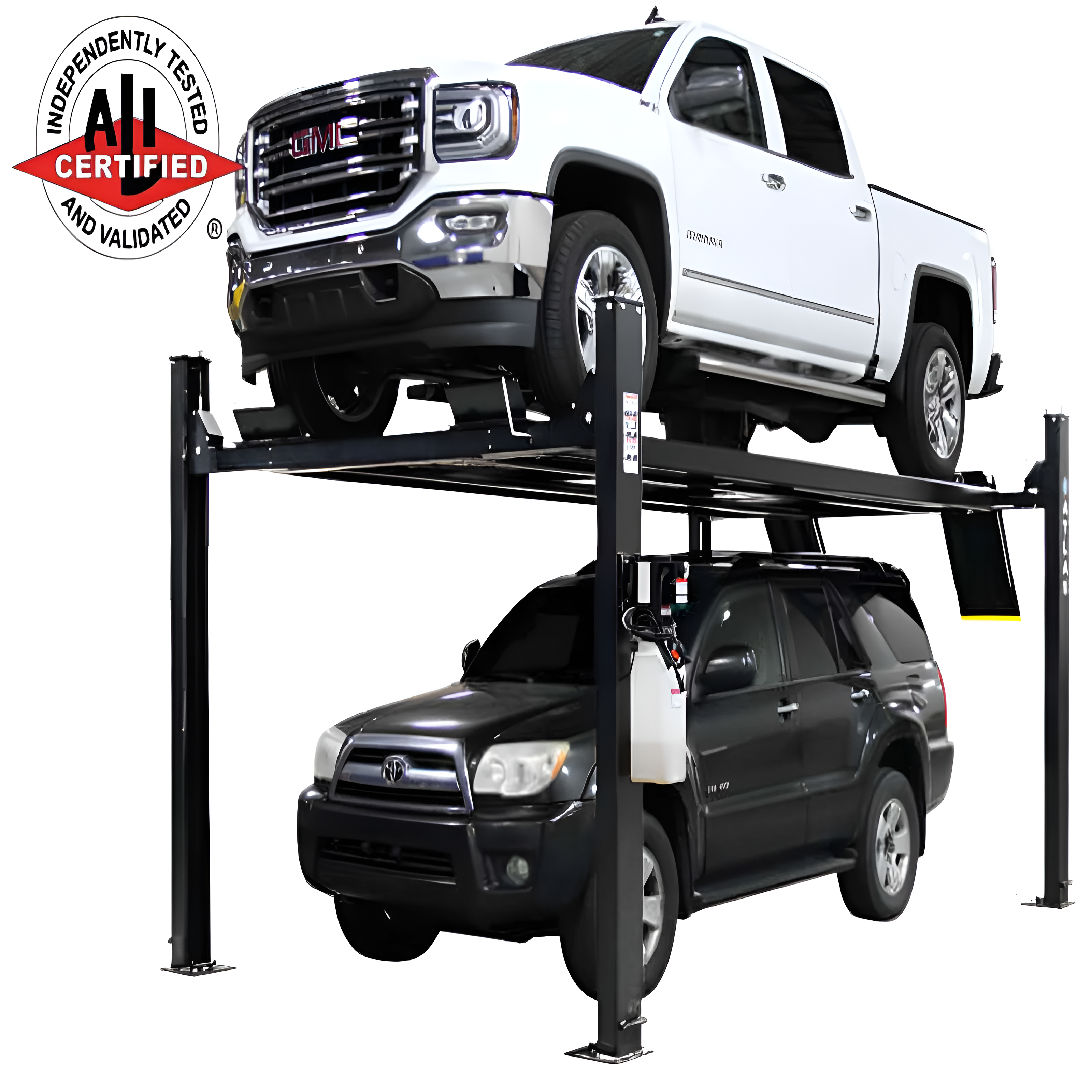 Atlas Apex 9 Four-Post Parking Lift – 9,000 lb, ALI Certified