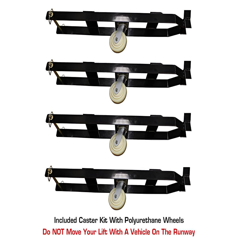 Thumbnail: Atlas PRO9000 4 Post Lift + (2) RJ6BK Air Rolling Jack Combo