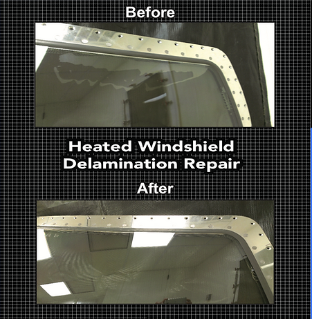 Delamination repair - before and after