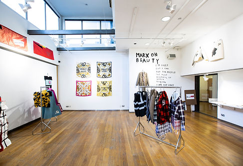COMME des MARXISTS exhibition view at Fashion Space Gallery, 2018. Photo Katy Davies .jpg