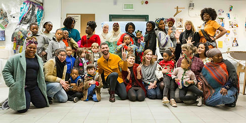 Francesco and the participants in the Forest Coats programme. Photo by Adam Razvi_