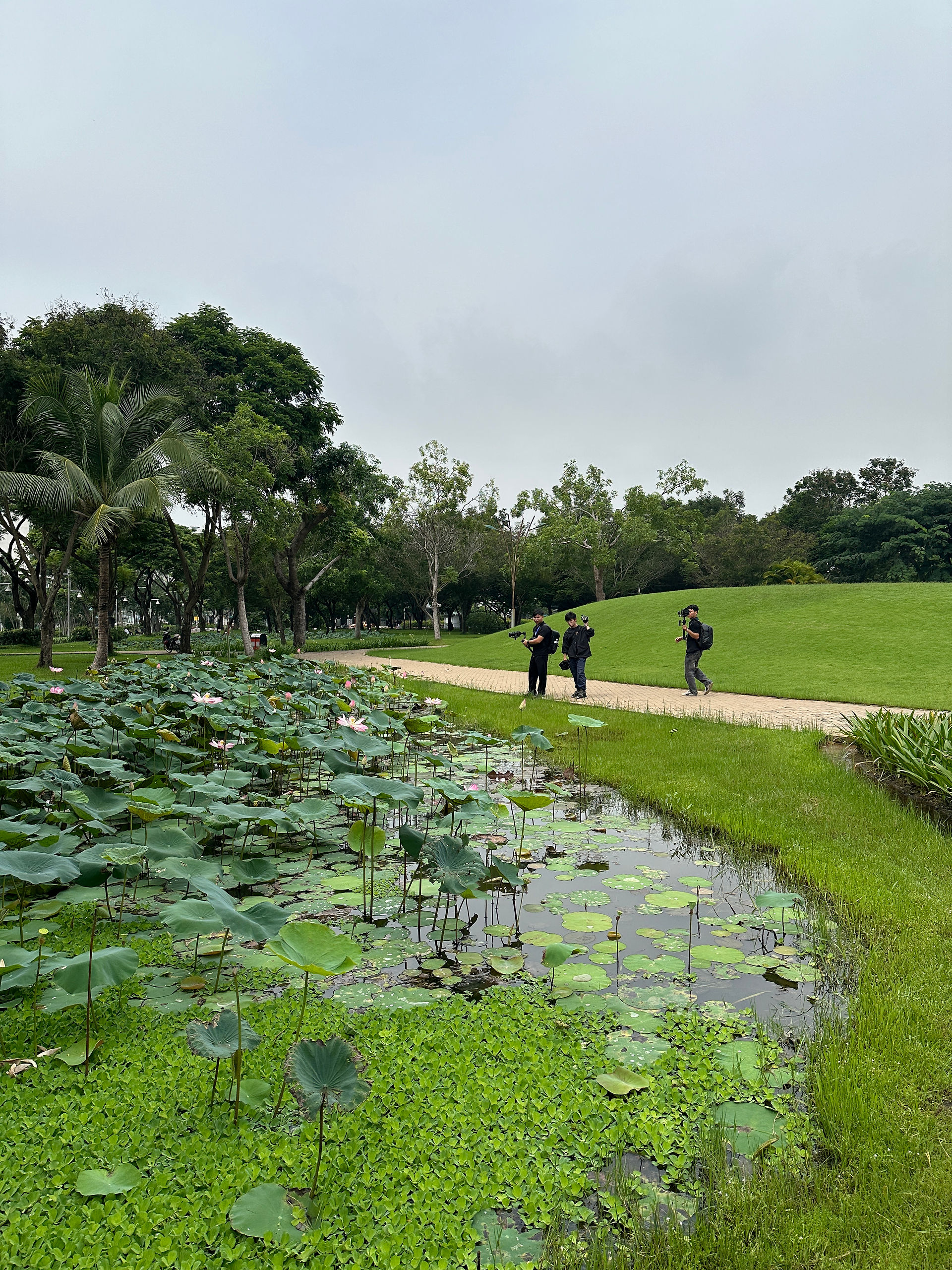 Site visit to Crescent Park in Ho Chi Minh City, Vietnam. Photo by Francesco.