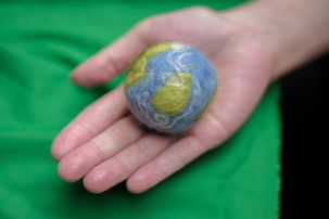 Image of a Gaia Bomb workshop Earth Week 2025 at Central Saint Martins, UAL. Photo by Tika SufyanÂ