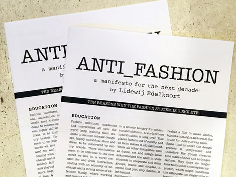 What does a fashion manifesto look like?