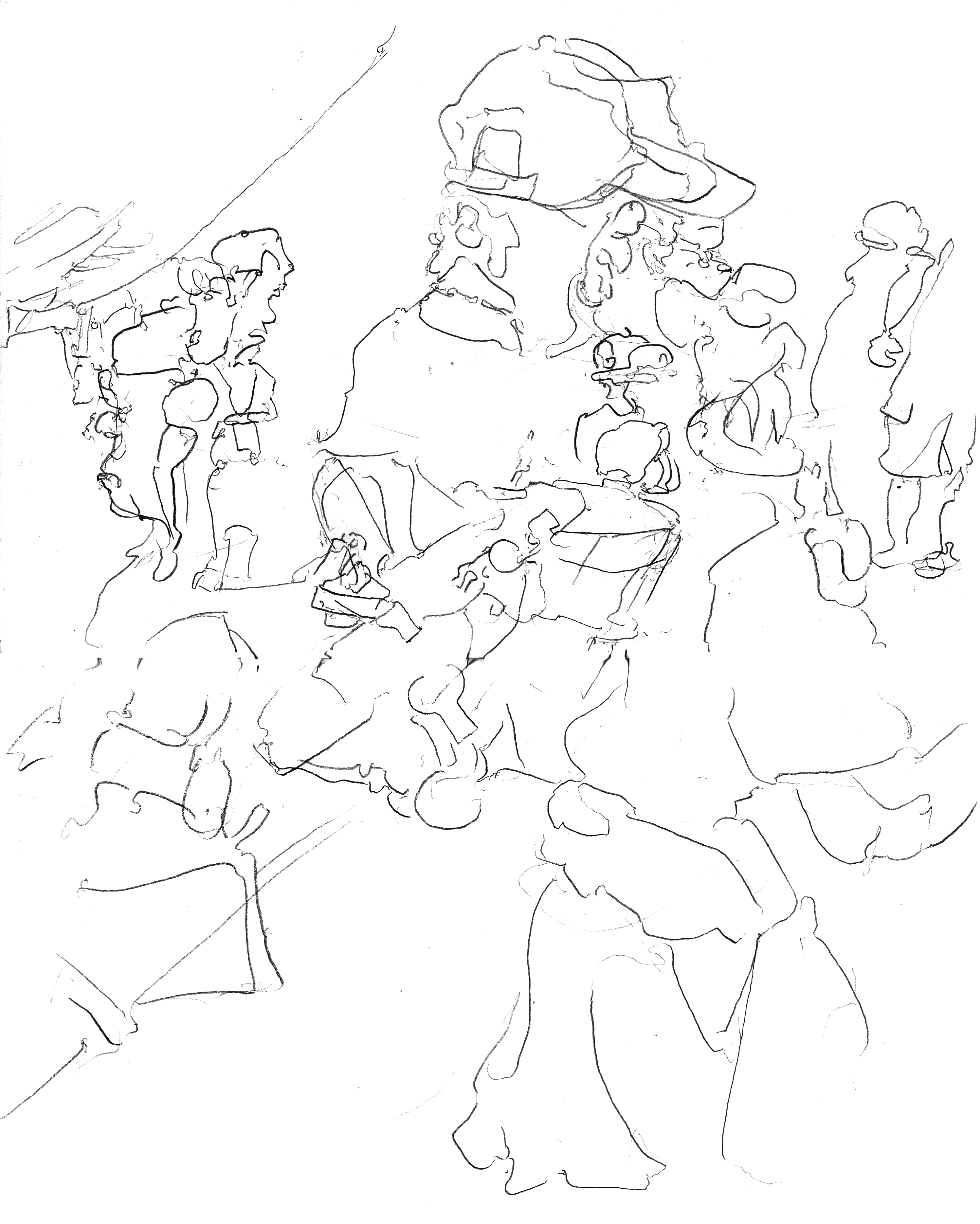 Crowd Under a Tent