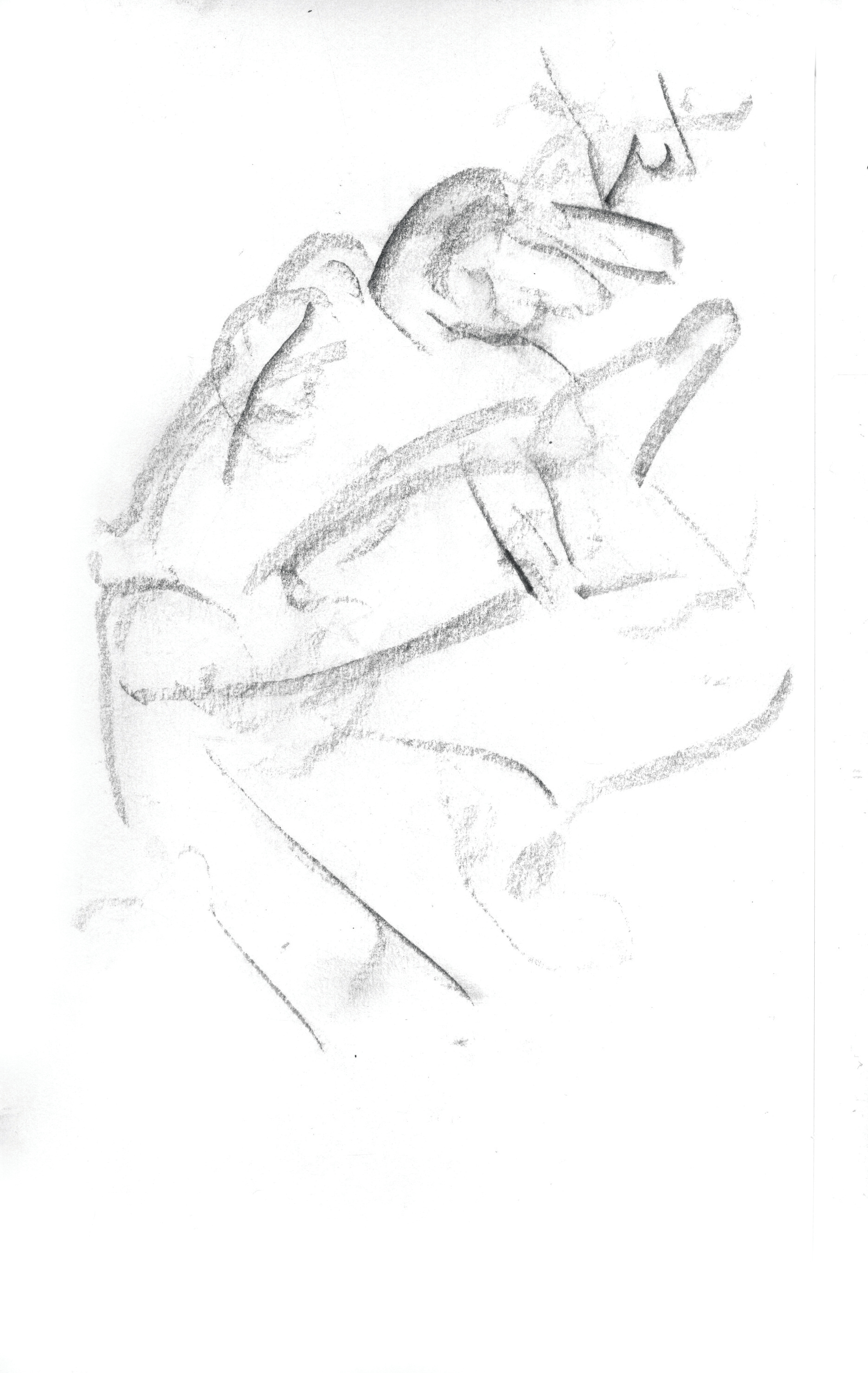 In his Phone on the Train