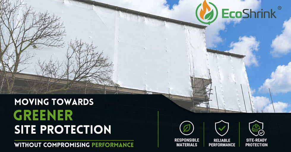 BIOSHRINK scaffold encapsulation used for greener temporary site protection on a refurbishment project