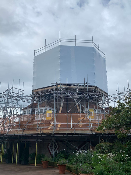 Scaffolding shrink wrap encapsulation
