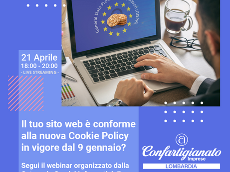 FORMAZIONE – il tuo sito è conforme alla nuova policy sui cookie?