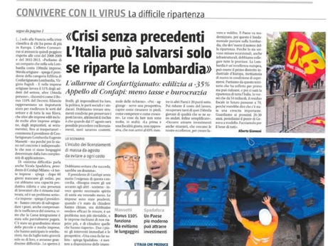 EDILIZIA – Oggi su "Il Giornale" l'allarme di Confartigianato Lombardia: bonus e incen