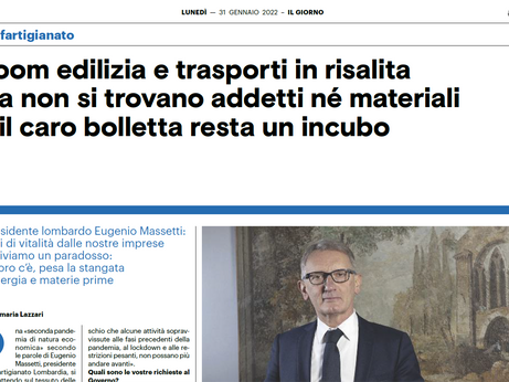 MEDIA - Il Giorno intervista a tutto campo il Presidente Massetti