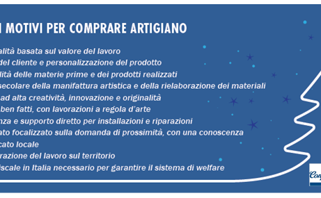 FESTIVITA' – Spesa famiglie lombarde per un regalo di Natale a valore artigiano: 3,9 mld euro