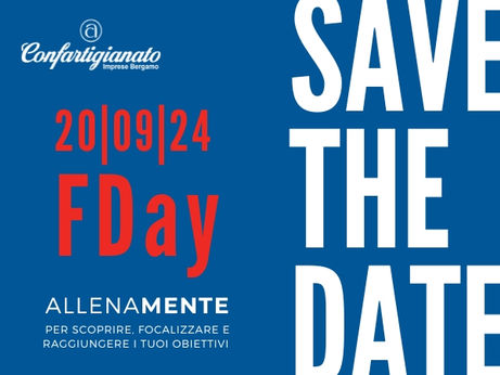 BERGAMO - Appuntamento il 20 settembre con “F-DAY”: evento per migliorare le competenze manageriali e digitali