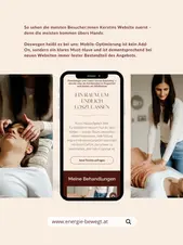 Branding & Website by MIPA Agentur Graz für EnergieBewegt - Kerstin Ulbing-Michal - Kinesiologie & Cranio Sacral