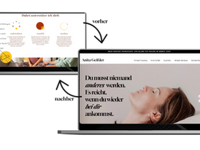 Mockup von neuer Website für Anita Geißler erstellt von Mipa Agentur Graz im Zuge eines Website Relaunch