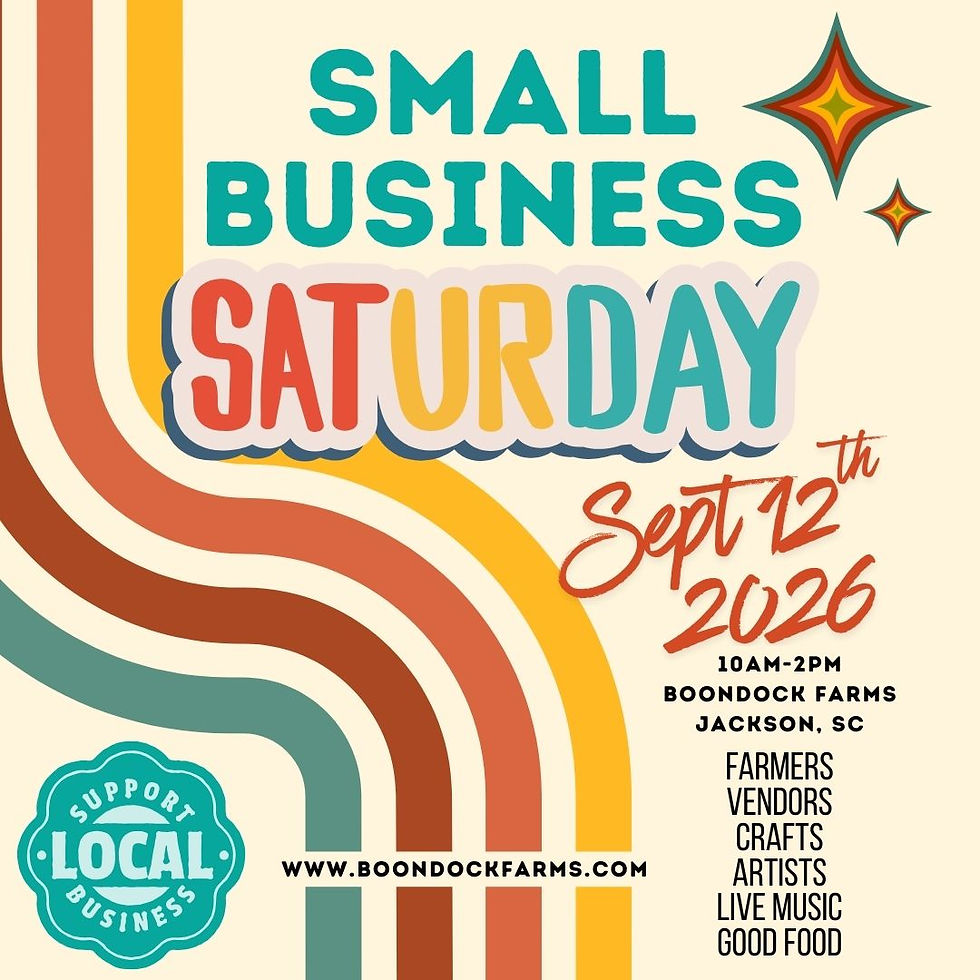 Small Business Saturday at Boondock Farms