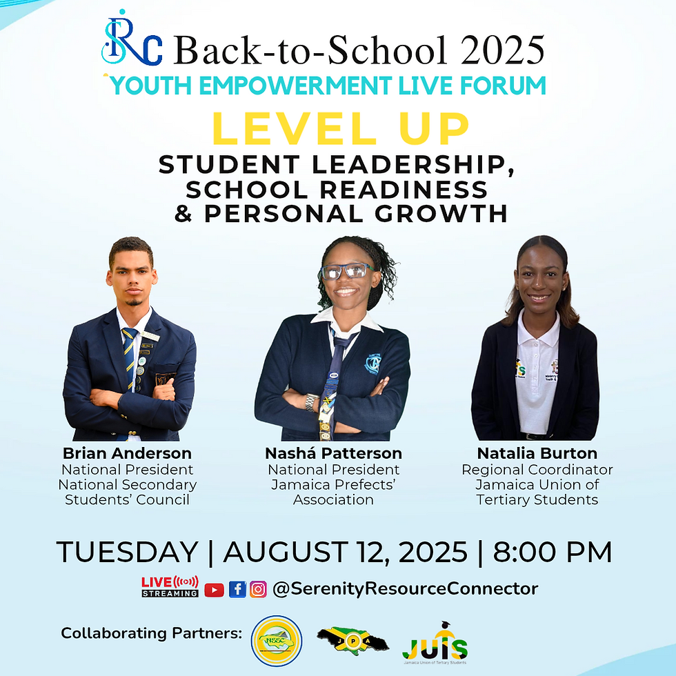 SRC Back-to-School Live Forum- Episode 1 of 4