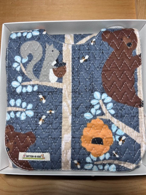 Woodland 3- Bib, Burp Cloth, Blanket