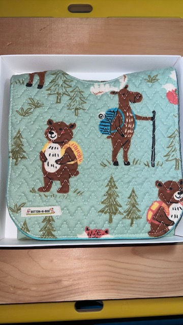 Thumbnail: Forrest 1- Baby Bib Set- Bib, Burp Cloth, Blanket